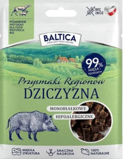 Baltica Monobiałkowe Przysmaki Regionów Dziczyzna dla psa op. 30g