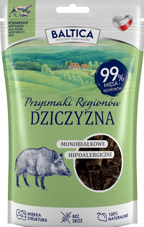 Baltica Monobiałkowe Przysmaki Regionów Dziczyzna dla psa op. 80g