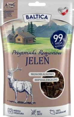 Baltica Monobiałkowe Przysmaki Regionów Jeleń dla psa op. 80g