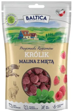 Baltica Przysmaki Regionów Królik Malina z miętą dla psa op. 100g