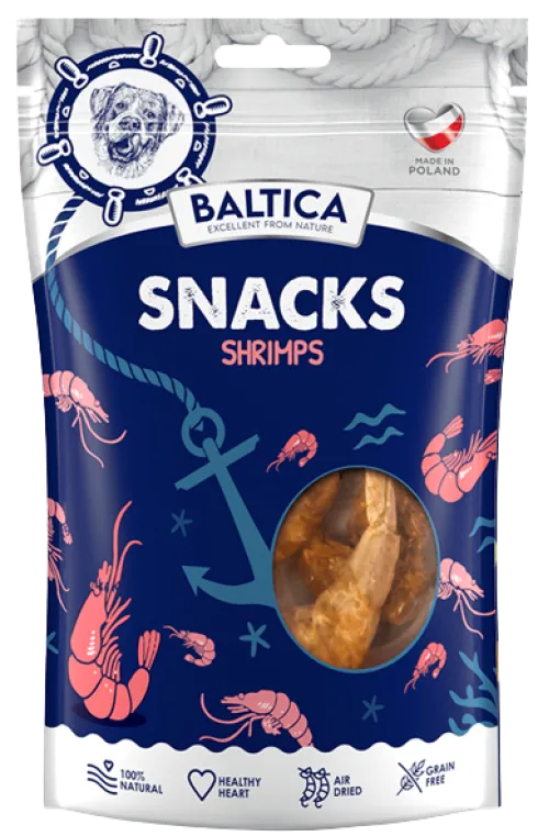 Baltica Przysmak Suszone krewetki dla psa op. 40g