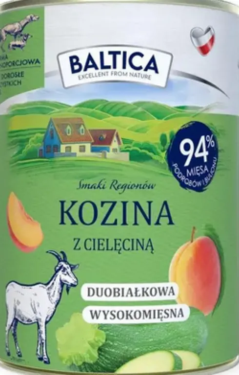 Baltica Smaki Regionów Adult Kozina z Cielęciną Mokra Karma dla psa op. 400g