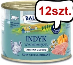 Baltica Smaki Regionów Adult Mono Indyk Mokra karma dla kota op. 185g Pakiet 12szt.