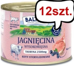 Baltica Smaki Regionów Adult Mono Jagnięcina Mokra karma dla kota op. 185g Pakiet 12szt.