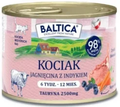 Baltica Smaki Regionów Kitten Jagnięcina z indykiem Mokra karma dla kota op. 185g Pakiet 12szt.