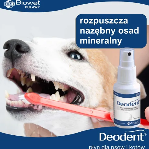 Biowet Deodent Preparat do higieny jamy ustnej dla psa i kota poj. 50ml