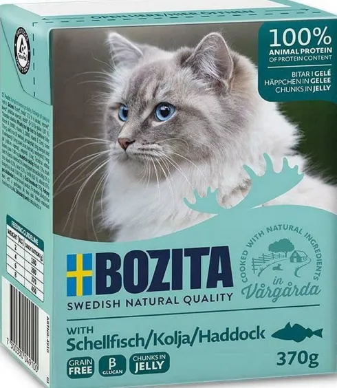 Bozita Adult Dorsz w galaretce Mokra Karma dla kota op. 370g