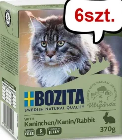 Bozita Adult Królik w galaretce Mokra Karma dla kota op. 370g Pakiet 6szt.