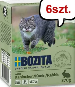 Bozita Adult Królik w sosie Mokra Karma dla kota op. 370g Pakiet 6szt.