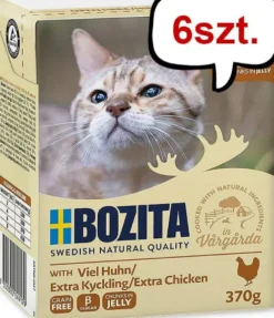 Bozita Adult Kurczak w galaretce Mokra Karma dla kota op. 370g Pakiet 6szt.