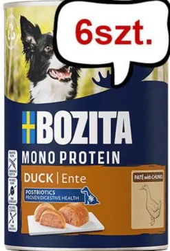 Bozita Adult Monoprotein Duck Mokra Karma dla psa op. 400g Pakiet 6szt. WYPRZEDAŻ