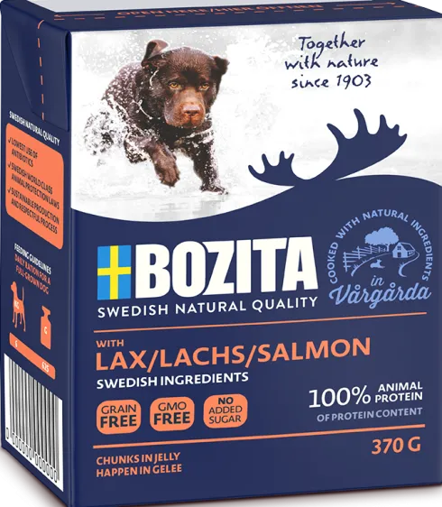 Bozita Adult Salmon in Jelly Mokra Karma dla psa op. 370g WYPRZEDAŻ