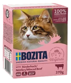 Bozita Adult Wołowina w galaretce Mokra Karma dla kota op. 370g Pakiet 6szt.