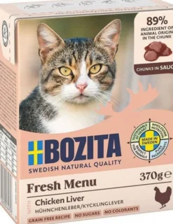 Bozita Adult Wątróbka z kurczaka w sosie Mokra Karma dla kota op. 370g
