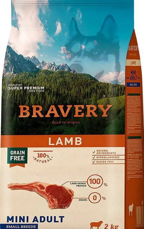 Bravery Adult Mini Lamb Grain Free Sucha karma dla psa op. 2kg