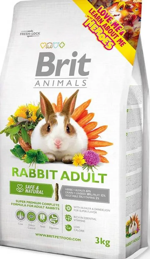 Brit Animals RABBIT ADULT Sucha karma dla dorosłego królika op. 3kg