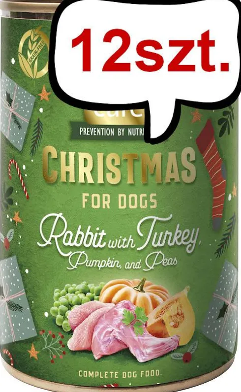 Brit Care Adult Christmas Rabbit&Turkey Mokra Karma dla psa op. 400g Pakiet 12szt.