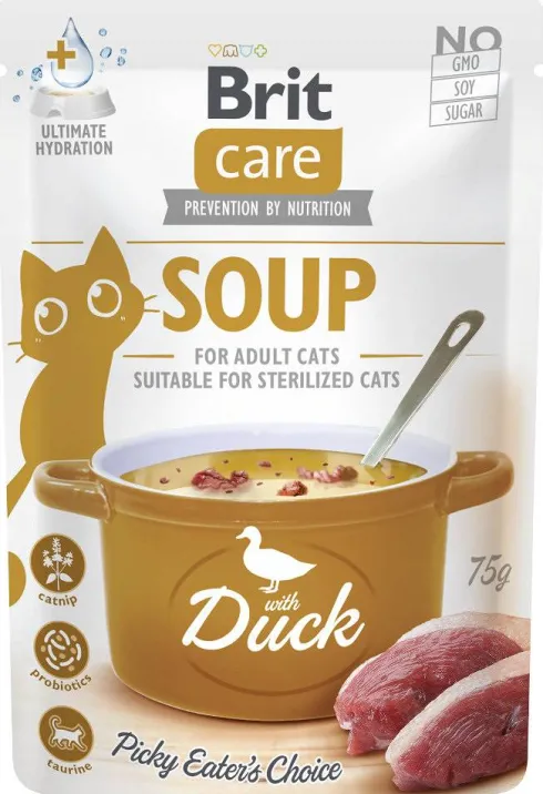 Brit Care Adult Soup Pakiet degustacyjny Mokra Karma dla kota op. 5x75g