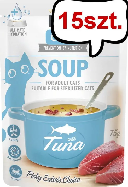 Brit Care Adult Soup Tuna Mokra Karma dla kota op. 75g Pakiet 15szt.