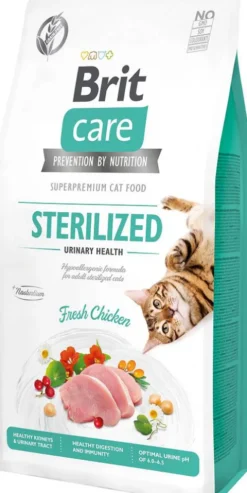 Brit Care Cat Grain-Free Sterilized Urinary Sucha Karma dla kota op. 2kg [Data ważności: 30.12.2026]