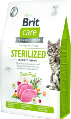 Brit Care Cat Sterilized Immunity Support Fresh Pork Sucha Karma dla kota op. 2kg