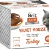 Brit Care Cat Velvet Mousse Turkey Mokra Karma dla kota op. 2x80g