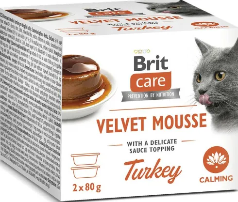Brit Care Cat Velvet Mousse Turkey Mokra Karma dla kota op. 2x80g