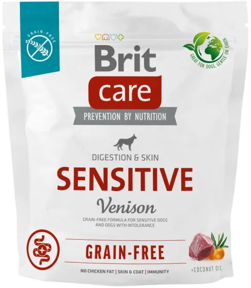 Brit Care Grain-Free Adult Sensitive Venison Sucha Karma dla psa op. 1kg