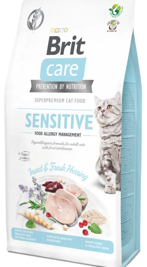 Brit Care Grain-Free Insect&Herring Sensitive Sucha Karma dla kota op. 2kg