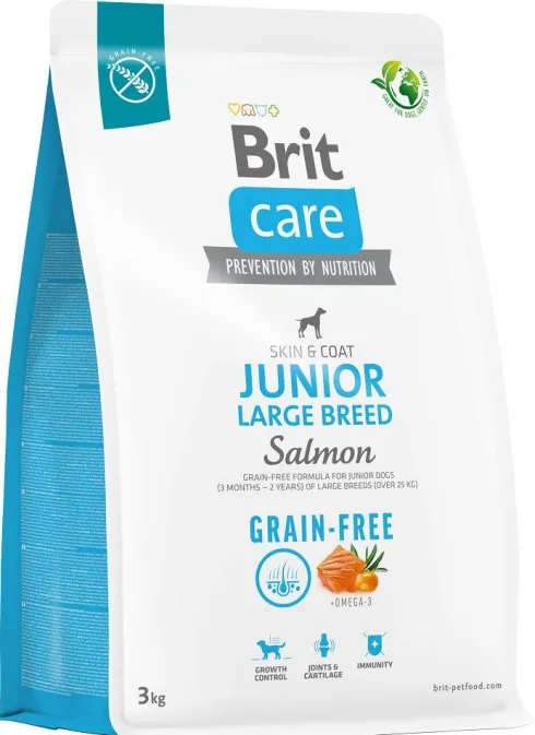 Brit Care Grain-Free Junior Large Salmon Sucha Karma dla szczeniaka op. 3kg