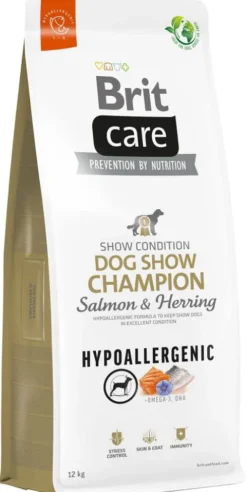 Brit Care Hypoallergenic Dog Show Champion Adult Salmon&Herring Sucha Karma dla psa op. 2x12kg MEGA-PAK
