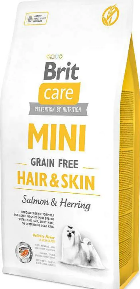 Brit Care MINI Adult Hair&Skin Salmon&Herring Sucha Karma dla psa op. 400g