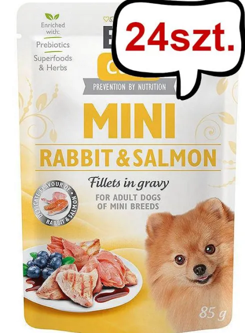 Brit Care Mini Adult Rabbit&Salmon Mokra Karma dla psa op. 85g Pakiet 24szt.