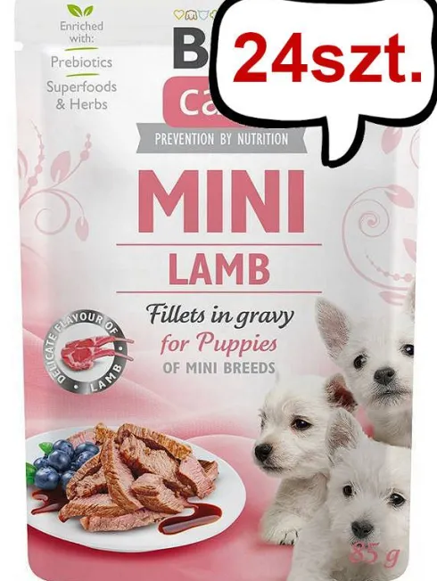 Brit Care Mini Puppy Lamb Mokra Karma dla psa op. 85g Pakiet 24szt.