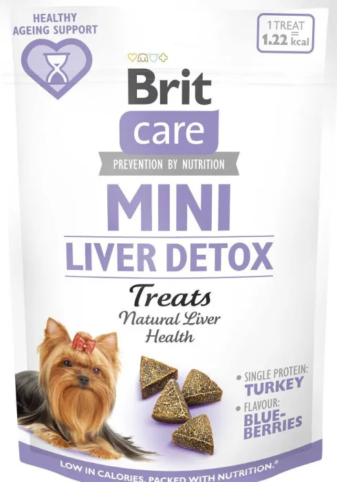 Brit Care Mini Treats Przysmak Liver Detox dla psa op. 50g