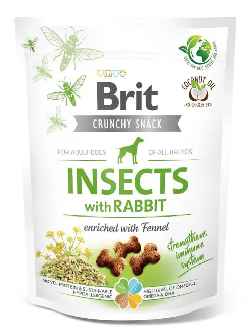 Brit Care Przysmak Crunchy Cracker Insect&Rabbit dla psa op. 200g