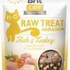 Brit Care Przysmak Raw Treat Hair&Skin Fish&Turkey dla kota op. 40g