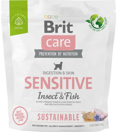 Brit Care Sustainable Adult Sensitive Insect&Fish Sucha Karma dla psa op. 1kg