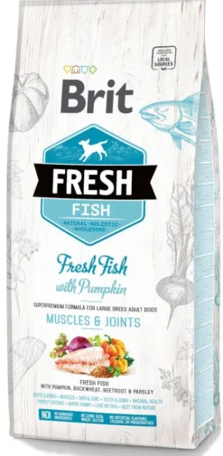 Brit Fresh Adult Large Breed Fish with Pumpkin Sucha Karma dla psa op. 2x12kg MEGA-PAK