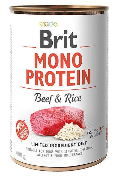 Brit Mono Protein Adult Beef&Rice Mokra Karma dla psa op. 400g