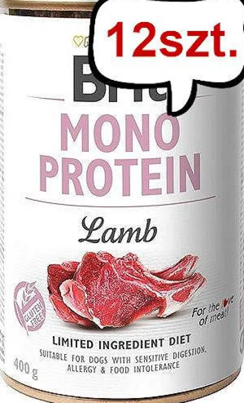 Brit Mono Protein Adult Lamb Mokra Karma dla psa op. 400g Pakiet 12szt.