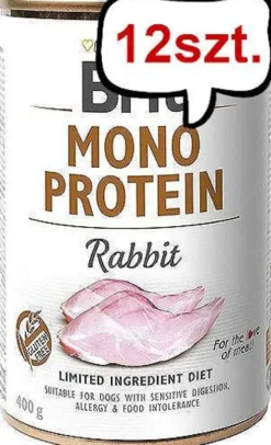 Brit Mono Protein Adult Rabbit Mokra Karma dla psa op. 400g Pakiet 12szt.