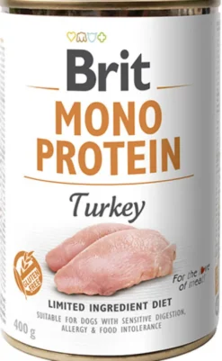 Brit Mono Protein Adult Turkey Mokra Karma dla psa op. 400g