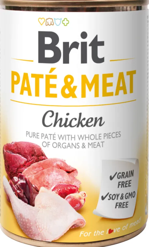 Brit Pate&Meat Adult Chicken Mokra Karma dla psa op. 400g Pakiet 12szt.