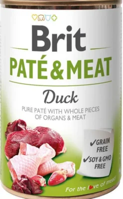 Brit Pate&Meat Adult Duck Mokra Karma dla psa op. 400g