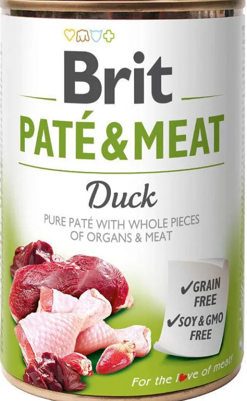 Brit Pate&Meat Adult Duck Mokra Karma dla psa op. 400g Pakiet 12szt.