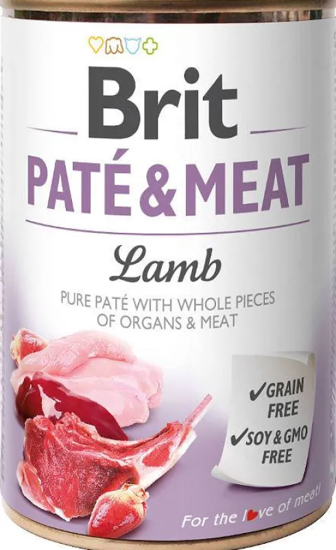 Brit Pate&Meat Adult Lamb Mokra Karma dla psa op. 800g
