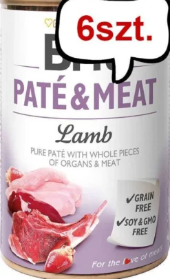 Brit Pate&Meat Adult Lamb Mokra Karma dla psa op. 800g Pakiet 6szt.