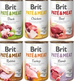Brit Pate&Meat Pakiet degustacyjny Mokra Karma dla psa op. 6x400g