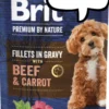 Brit Premium Adult Beef&Carrot Fillets in Gravy Mokra Karma dla psa op. 85g Pakiet 24szt.